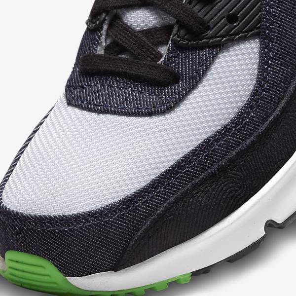 Nike Air Max 90 LTR SE Older Lasten Tennarit Mustat Vihreä Valkoinen Obsidian | NK684KNX