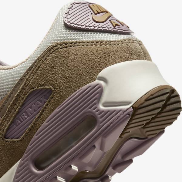 Nike Air Max 90 Naisten Tennarit Ruskea Vaaleanvioletit Khaki | NK813DHM