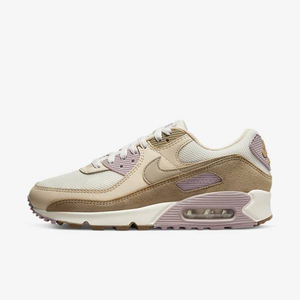 Nike Air Max 90 Naisten Tennarit Ruskea Vaaleanvioletit Khaki | NK813DHM