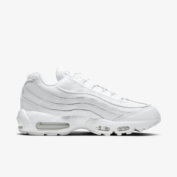 Nike Air Max 95 Essential Miesten Tennarit Valkoinen Harmaat Valkoinen | NK420LXE