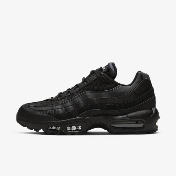 Nike Air Max 95 Essential Miesten Tennarit Mustat Tummanharmaat | NK704UIR