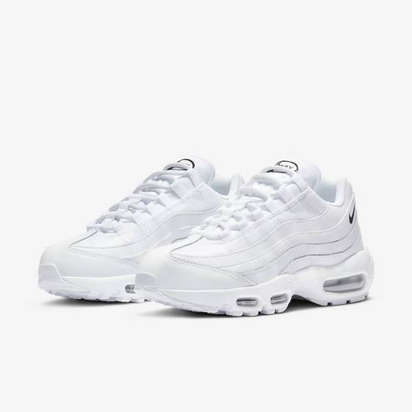 Nike Air Max 95 Essential Naisten Tennarit Valkoinen Mustat | NK265VBD