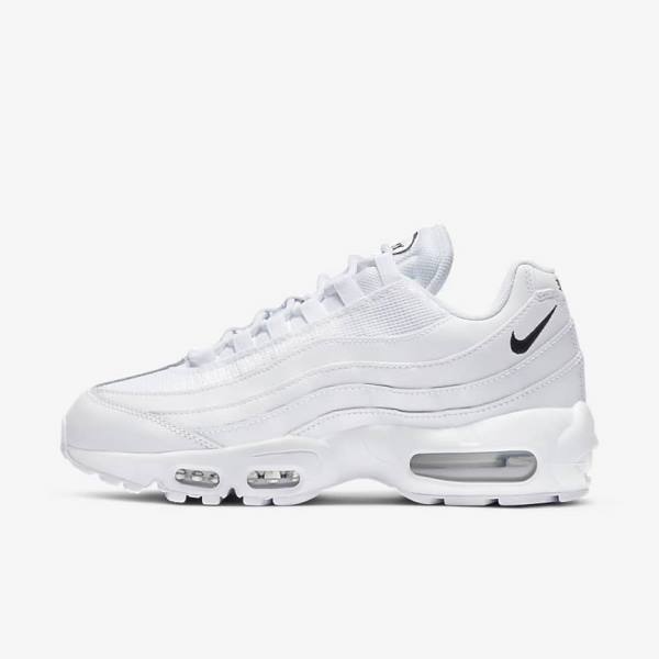 Nike Air Max 95 Essential Naisten Tennarit Valkoinen Mustat | NK265VBD