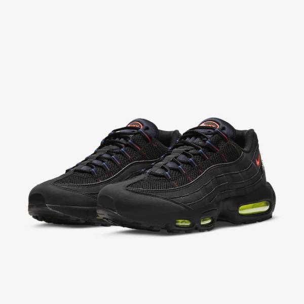 Nike Air Max 95 Miesten Tennarit Mustat Sininen Vaaleanpunainen | NK157LYB