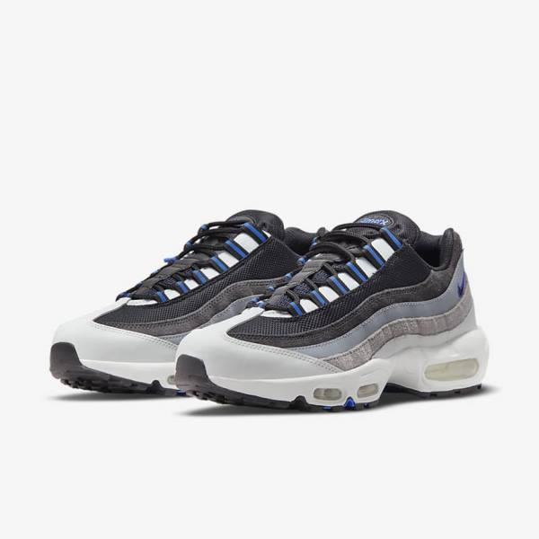 Nike Air Max 95 Miesten Tennarit Mustat Tummanharmaat Sininen | NK197WDG