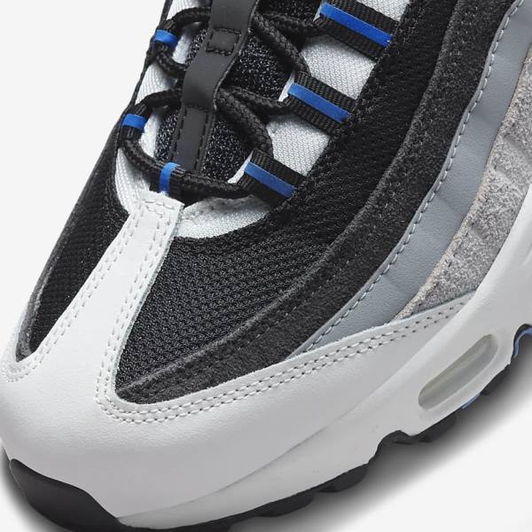 Nike Air Max 95 Miesten Tennarit Mustat Tummanharmaat Sininen | NK197WDG