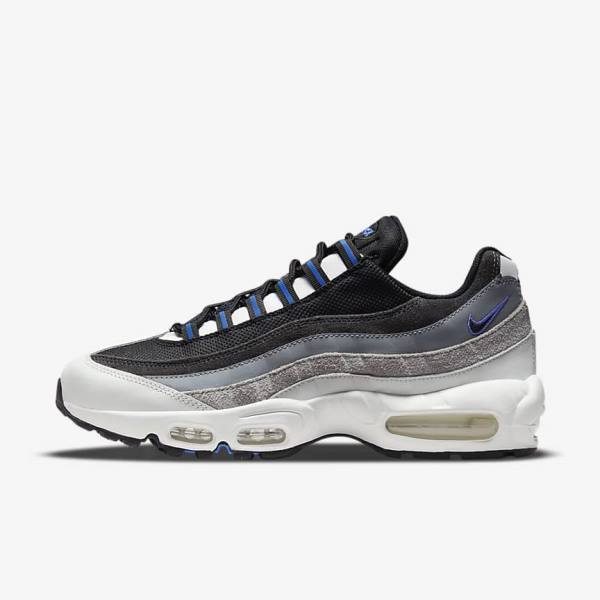 Nike Air Max 95 Miesten Tennarit Mustat Tummanharmaat Sininen | NK197WDG