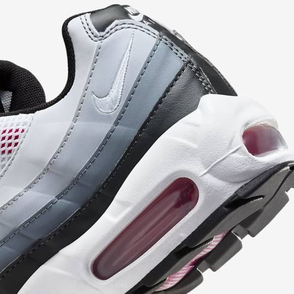 Nike Air Max 95 Naisten Tennarit Tummanharmaat Harmaat Valkoinen | NK516XIW