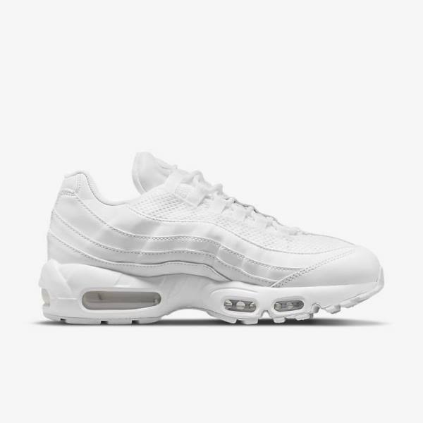 Nike Air Max 95 Naisten Tennarit Valkoinen Metal Hopea Valkoinen | NK370ZKW