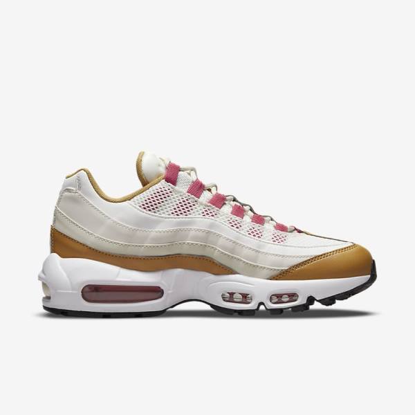 Nike Air Max 95 Naisten Tennarit Valkoinen Ruskea Vihreä | NK493VDR