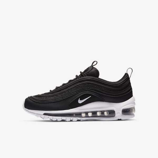 Nike Air Max 97 Older Lasten Tennarit Mustat Valkoinen | NK561MCP