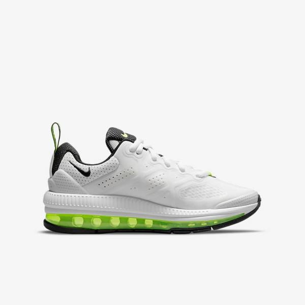 Nike Air Max Genome Older Lasten Tennarit Valkoinen Platina Mustat | NK287AFR