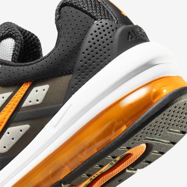 Nike Air Max Genome Older Lasten Tennarit Mustat Harmaat Valkoinen Oranssi | NK546NHJ