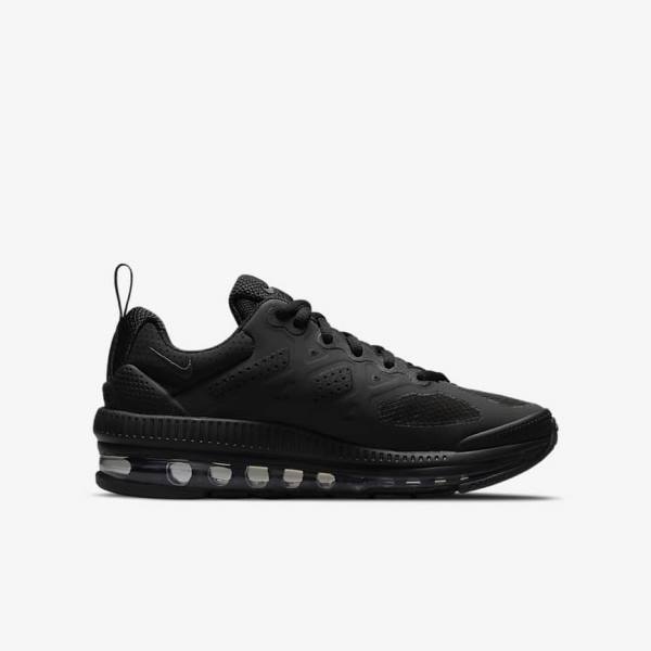 Nike Air Max Genome Older Lasten Tennarit Mustat Tummanharmaat | NK819SKH