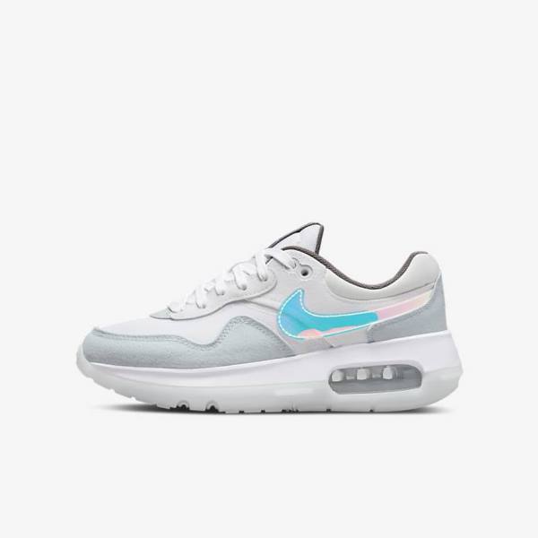 Nike Air Max Motif Older Lasten Tennarit Valkoinen Sininen Harmaat | NK738HUG