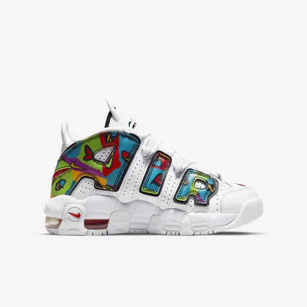 Nike Air More Uptempo Older Lasten Tennarit Valkoinen | NK029VNH