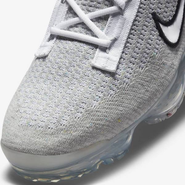 Nike Air VaporMax 2021 FK Miesten Tennarit Valkoinen Mustat Metal Hopea | NK071VDY