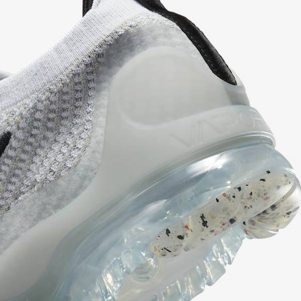 Nike Air VaporMax 2021 FK Miesten Tennarit Valkoinen Mustat Metal Hopea | NK071VDY