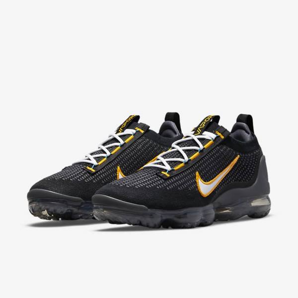 Nike Air VaporMax 2021 FK Miesten Tennarit Mustat Kultaiset Tummanharmaat Valkoinen | NK971MOG