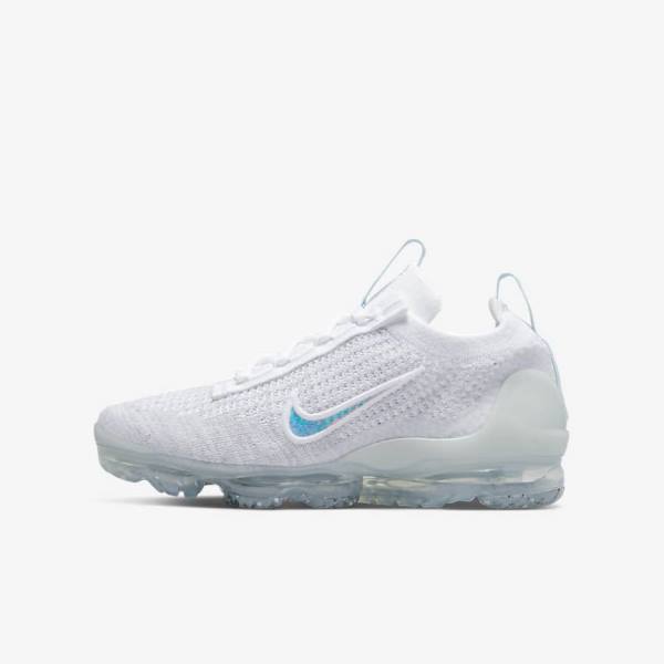 Nike Air VaporMax 2021 FK Older Lasten Tennarit Valkoinen | NK049BDP