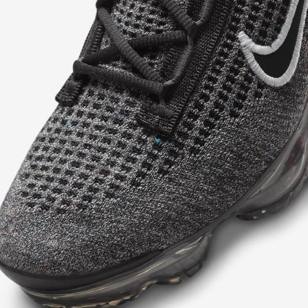 Nike Air VaporMax 2021 FK Older Lasten Tennarit Mustat Valkoinen Tummanharmaat Mustat | NK148NCS