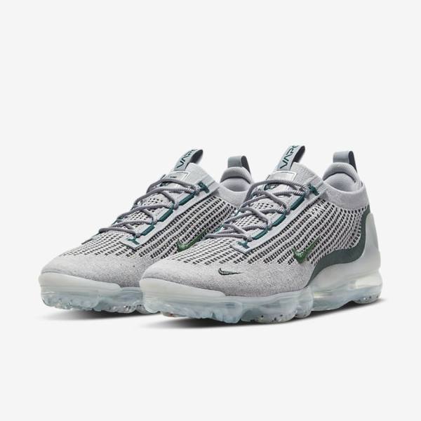 Nike Air VaporMax 2021 FK SE Miesten Tennarit Vaaleanbeige Metal Hopea Tummanturkoosi | NK795ART