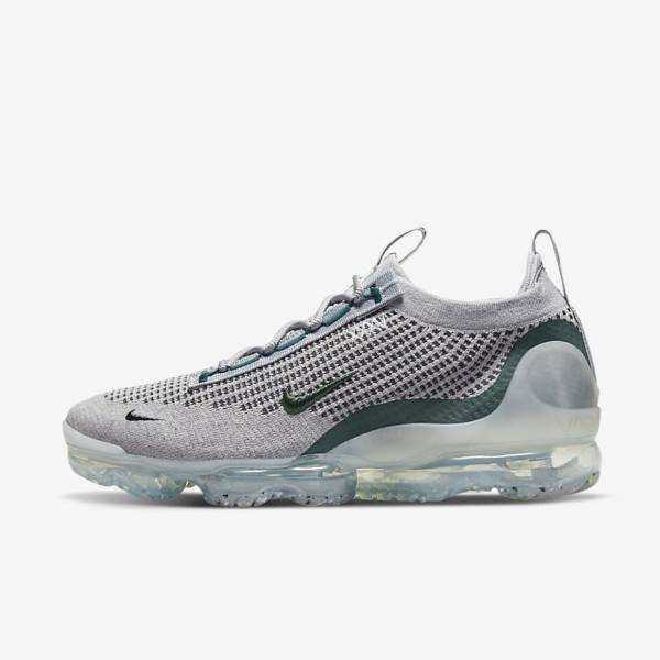 Nike Air VaporMax 2021 FK SE Miesten Tennarit Vaaleanbeige Metal Hopea Tummanturkoosi | NK795ART