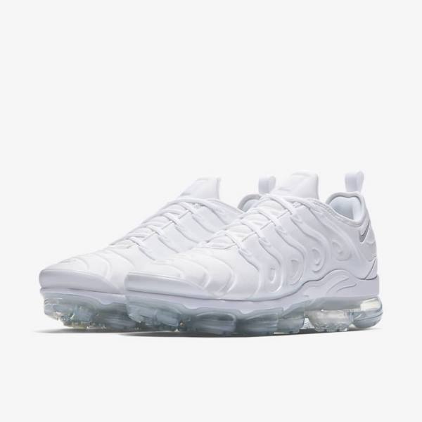 Nike Air VaporMax Plus Miesten Tennarit Valkoinen Platina Valkoinen | NK159ZAD