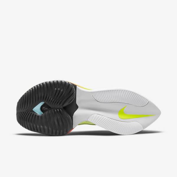 Nike Air Zoom Alphafly NEXT% Flyknit Maantie Racing Miesten Juoksukengät Vaaleanmango Metal Punainen Ruskea Mustat | NK514PNW