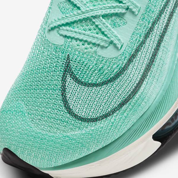 Nike Air Zoom Alphafly NEXT% Flyknit Maantie Racing Naisten Juoksukengät Turkoosi Mustat Vaaleanturkoosi Valkoinen | NK683MDE