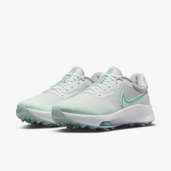 Nike Air Zoom Infinity Tour NEXT% Miesten Golfkengät Valkoinen Minttu Platina Turkoosi | NK607HIC