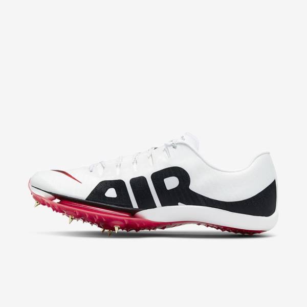 Nike Air Zoom Maxfly More Uptempo Athletics Sprinting Spikes Miesten Juoksukengät Valkoinen Punainen Mustat | NK687THZ