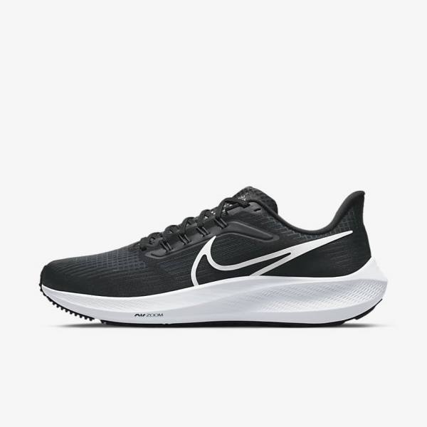 Nike Air Zoom Pegasus 39 Maantie Miesten Juoksukengät Mustat Tummanharmaat Valkoinen | NK791KBN