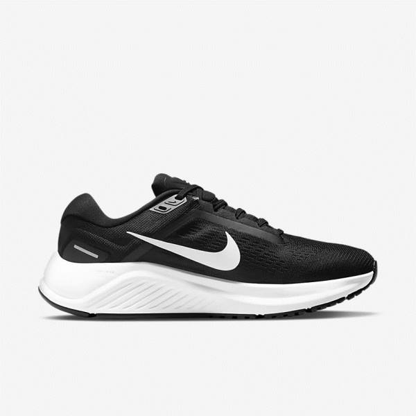 Nike Air Zoom Structure 24 Maantie Naisten Juoksukengät Mustat Valkoinen | NK293XGQ