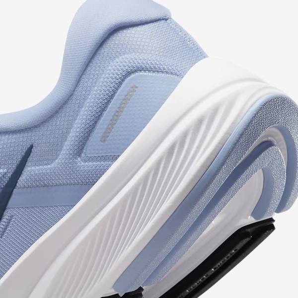 Nike Air Zoom Structure 24 Maantie Naisten Juoksukengät Vaaleansininen Valkoinen Laivastonsininen Laivastonsininen | NK512XPY