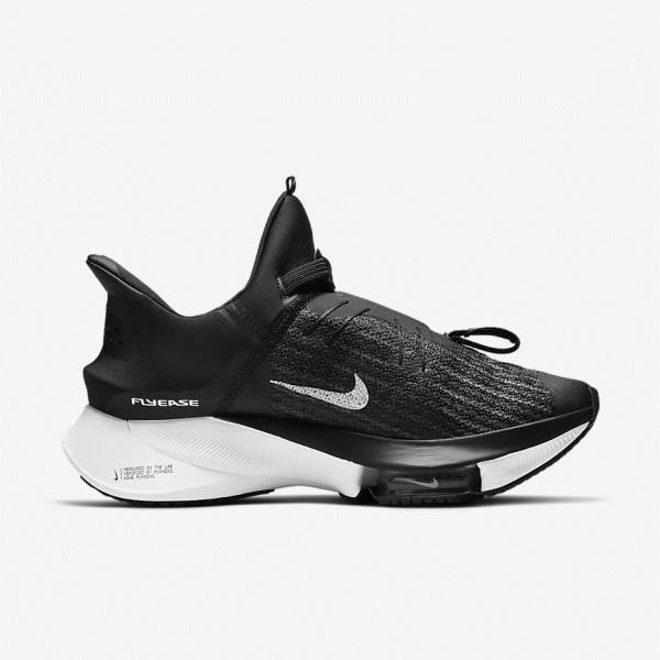 Nike Air Zoom Tempo NEXT% FlyEase Easy On-Off Maantie Miesten Juoksukengät Mustat Valkoinen | NK526RHW