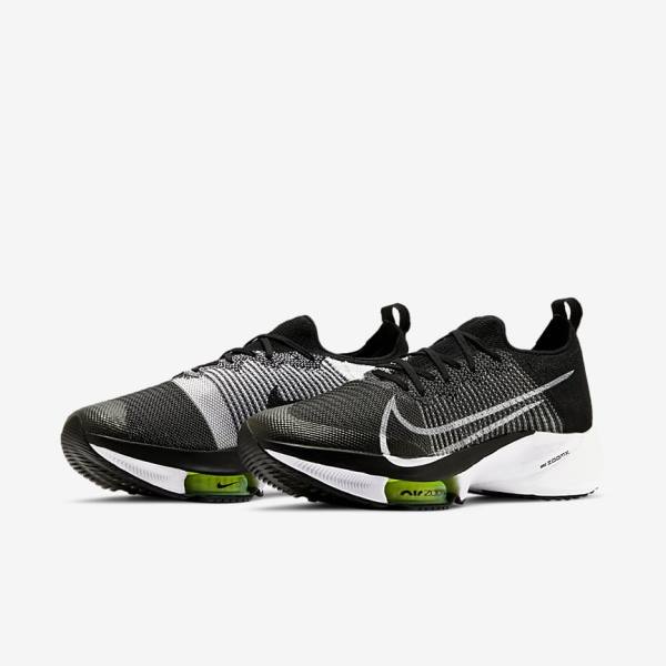 Nike Air Zoom Tempo NEXT% Maantie Miesten Juoksukengät Mustat Valkoinen | NK781MHB