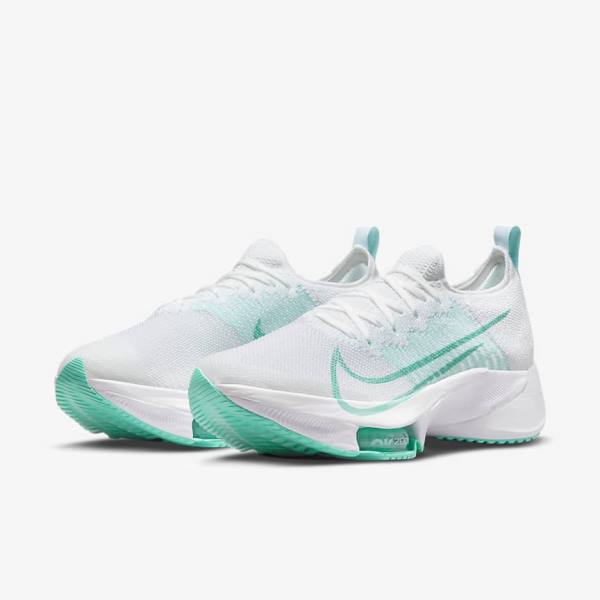 Nike Air Zoom Tempo NEXT% Maantie Naisten Juoksukengät Mustat Tummanharmaat Platina Valkoinen | NK154LEF