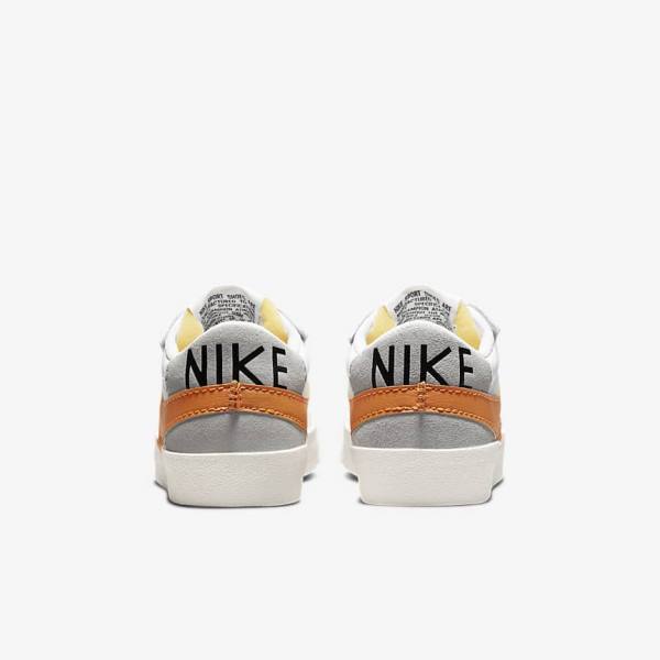 Nike Blazer Low 77 Jumbo Miesten Tennarit Valkoinen Harmaat Oranssi | NK235XOZ