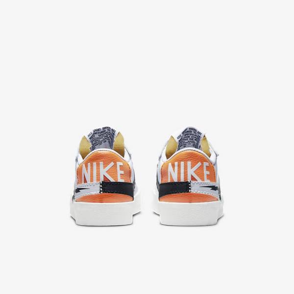 Nike Blazer Low 77 Jumbo Miesten Tennarit Valkoinen Oranssi Mustat | NK872DPZ