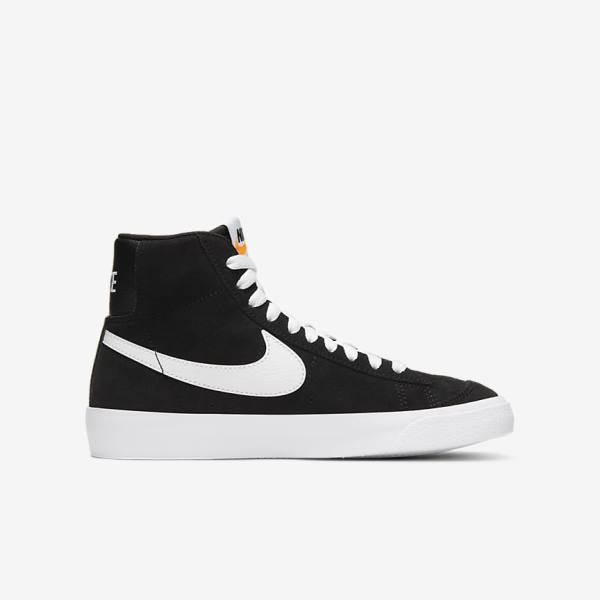 Nike Blazer Mid 77 Mokka Older Lasten Tennarit Mustat Oranssi Valkoinen | NK615XMO