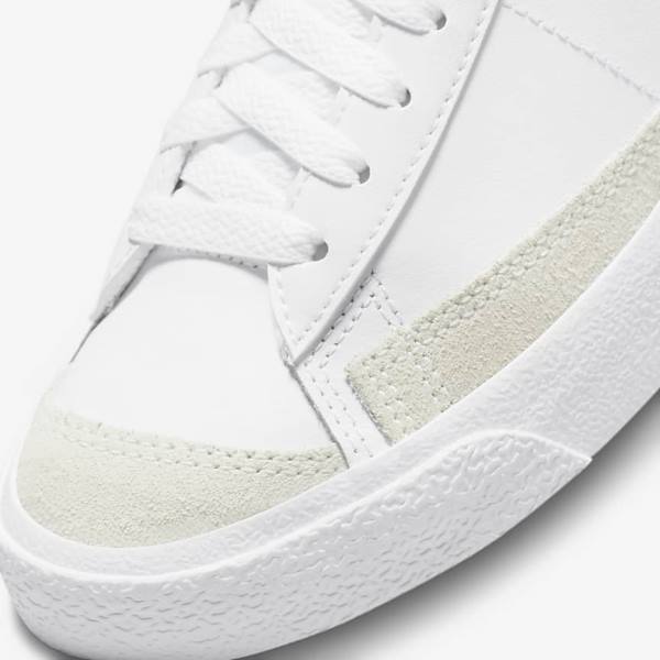 Nike Blazer Mid 77 Older Lasten Koripallokengät Valkoinen Mustat Valkoinen | NK491LKG