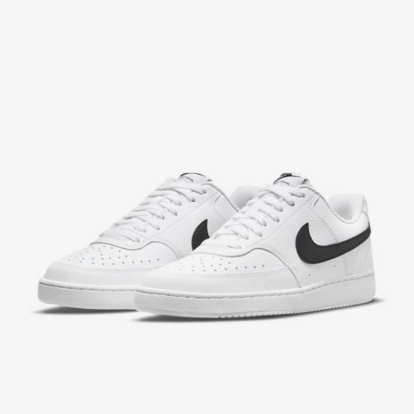 Nike Court Vision Low Next Nature Naisten Tennarit Valkoinen Mustat | NK718ETI