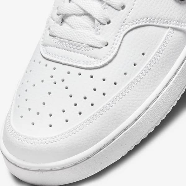 Nike Court Vision Low Next Nature Naisten Tennarit Valkoinen Mustat | NK718ETI