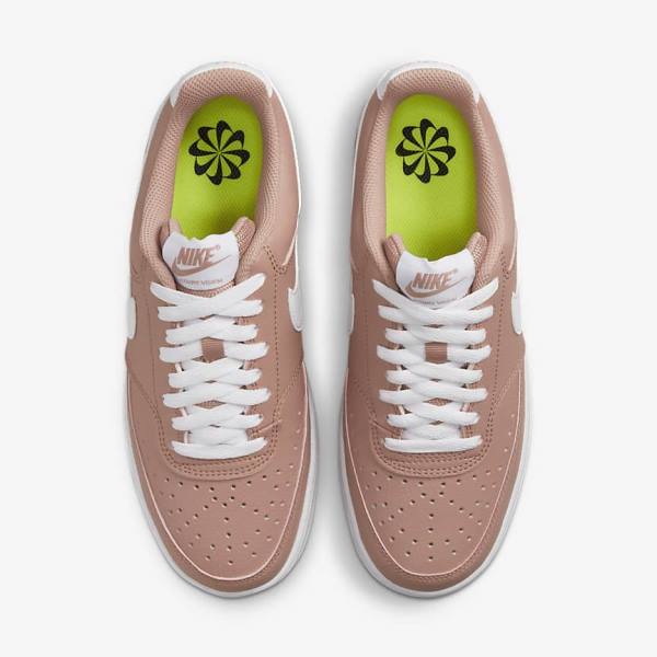 Nike Court Vision Low Next Nature Naisten Tennarit Pinkki Mustat Valkoinen | NK756TRD