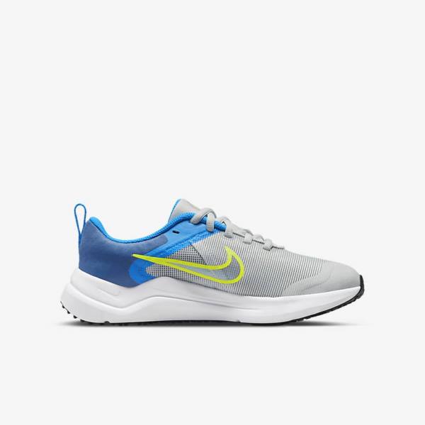 Nike Downshifter 12 Older Maantie Lasten Juoksukengät Harmaat Sininen Harmaat Laivastonsininen Harmaat | NK319KLS