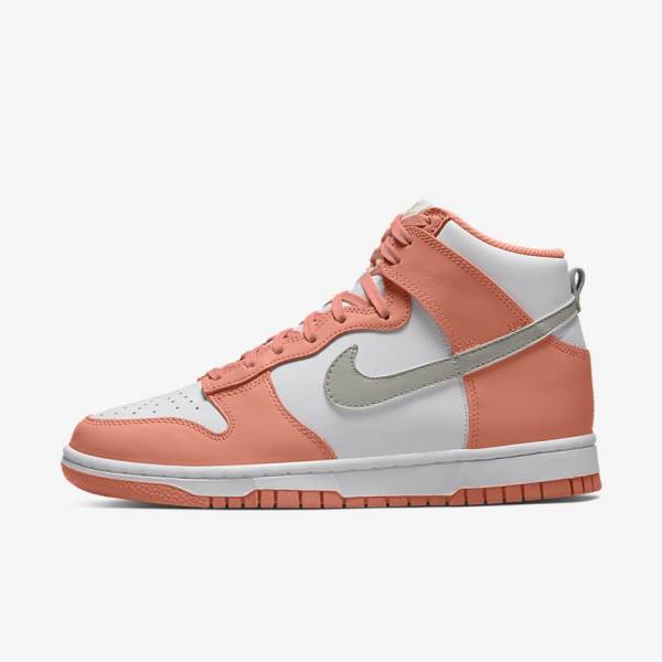 Nike Dunk High Naisten Tennarit Punainen Valkoinen Vaalean | NK528BQL