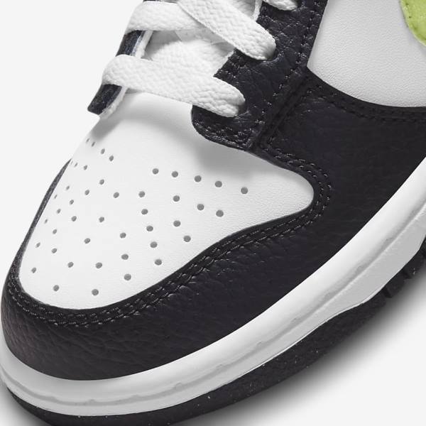 Nike Dunk Low Older Lasten Tennarit Valkoinen Mustat Sininen Vaaleansitruuna | NK402XZY