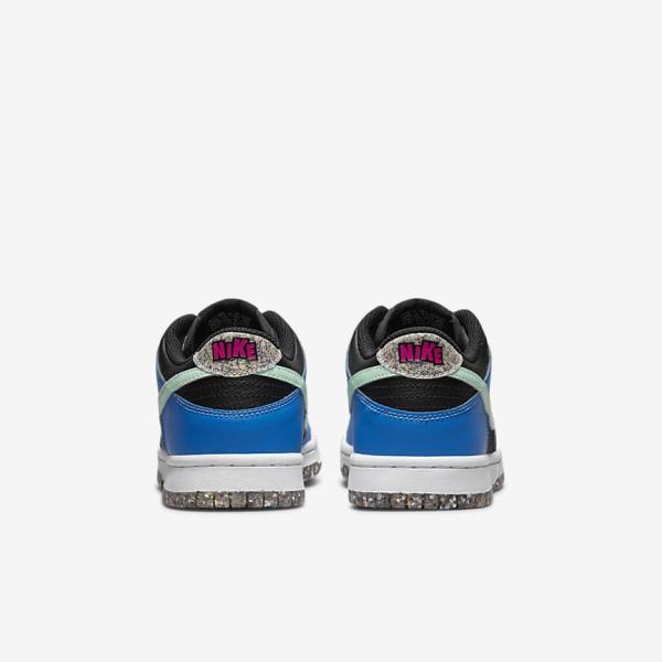 Nike Dunk Low SE Older Lasten Tennarit Mustat Vaaleansininen Pinkki Minttu | NK731EIR