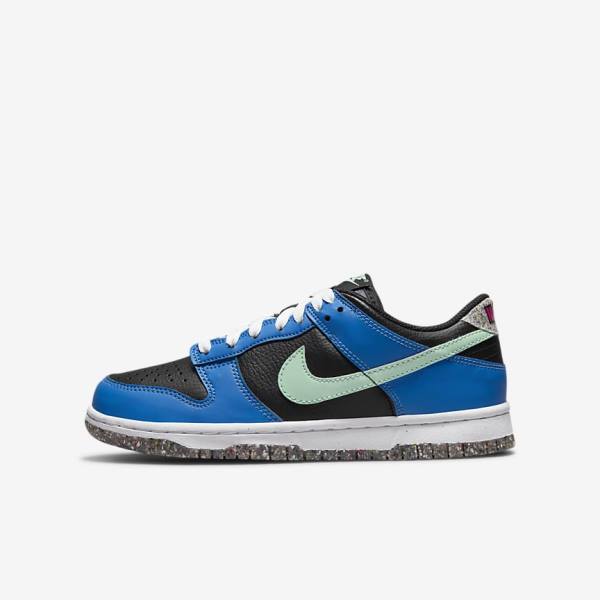 Nike Dunk Low SE Older Lasten Tennarit Mustat Vaaleansininen Pinkki Minttu | NK731EIR